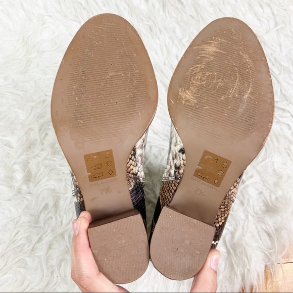 MADEWELL Regan Python Snakeskin Leather Slip On Ankle Booties US 7.5 - Picture 10 of 11